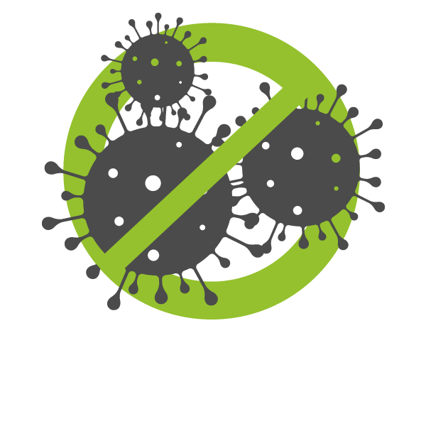 Logo virus barré
