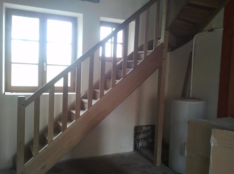 Goussin Bruno - escalier, rampe , bois