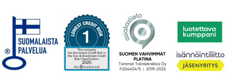 Suomen vahvimmat Tammer Talotekniikka Oy