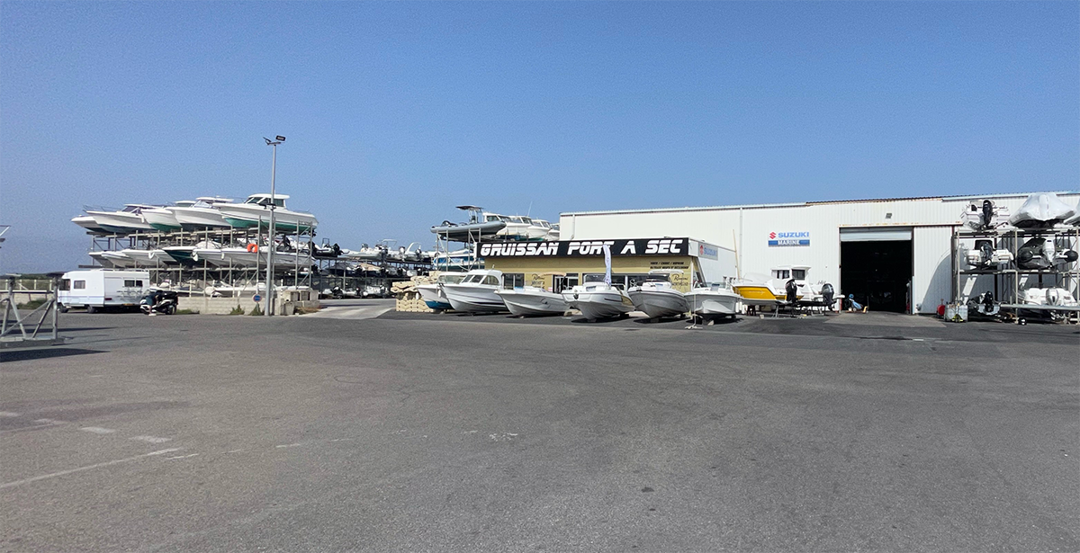 Parc de bateau de Gruissan Port à Sec