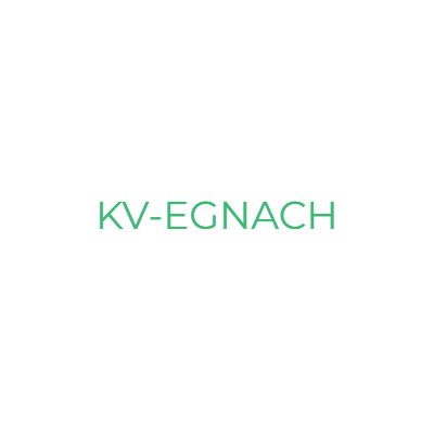 Grünes „KV-EGNACH“-Logo auf weissem Hintergrund