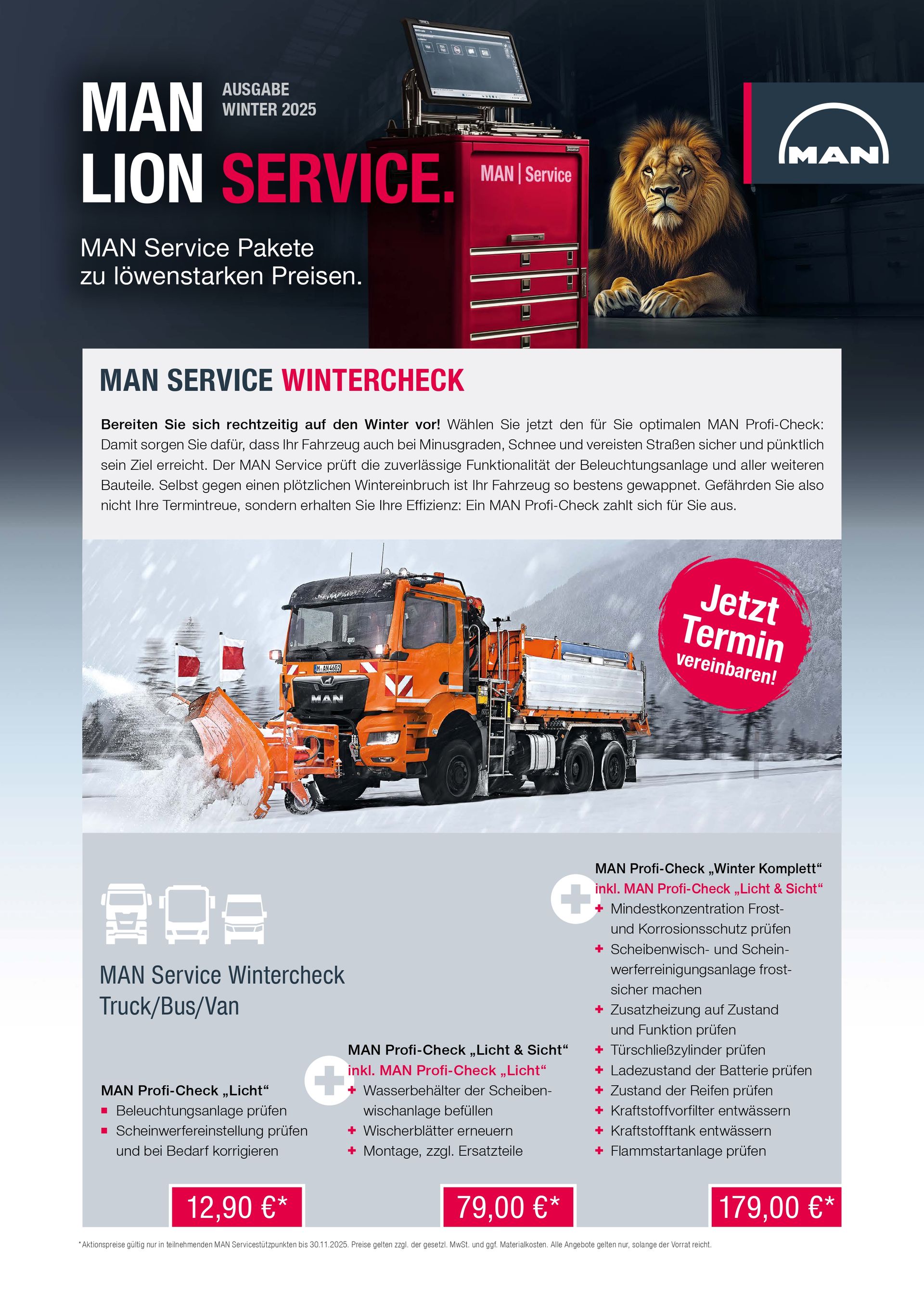 Flyer MAN Wintercheck