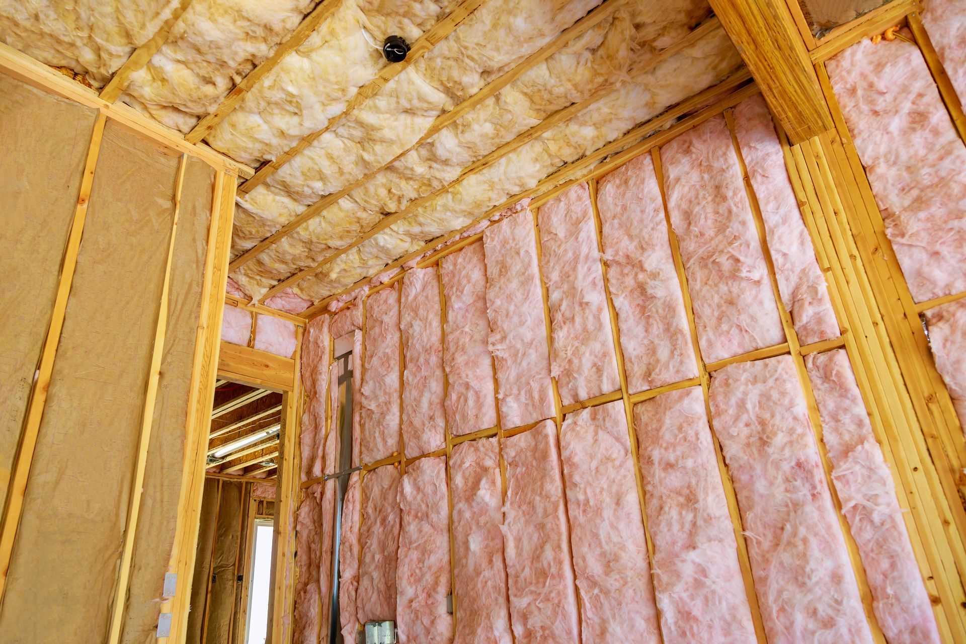 Un chantier d'isolation thermique