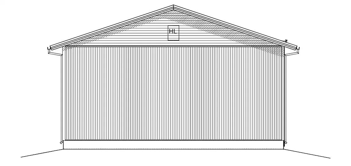 Linjetegning av et gresk tempel med søyler, et trekantet tak og en enkel plattform.