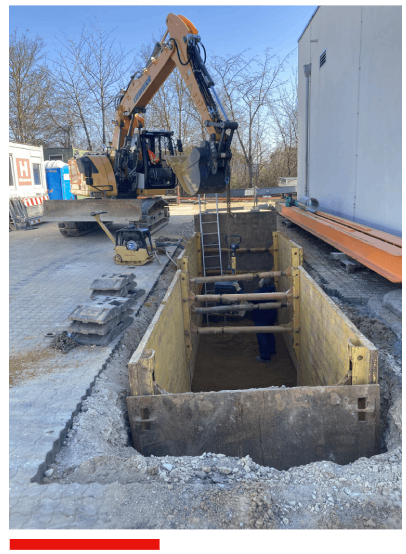 Ein Bild einer Baustelle