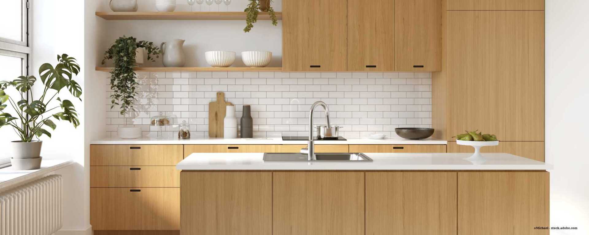 moderne Küche aus Holz