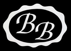 Las letras "BB" en una elegante tipograf&iacute;a cursiva verde dentro de un marco 
