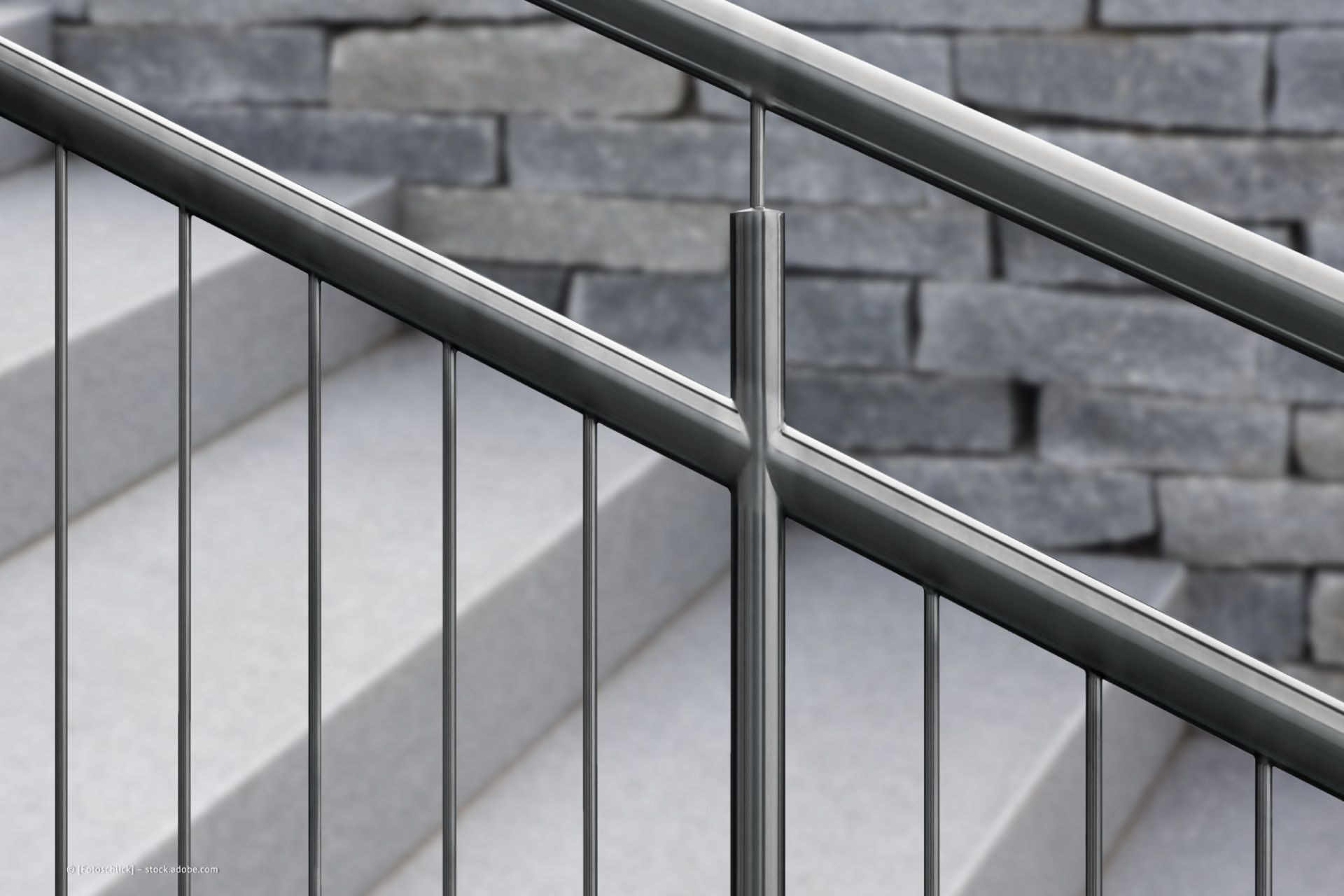 Treppengeländer aus Edelstahl