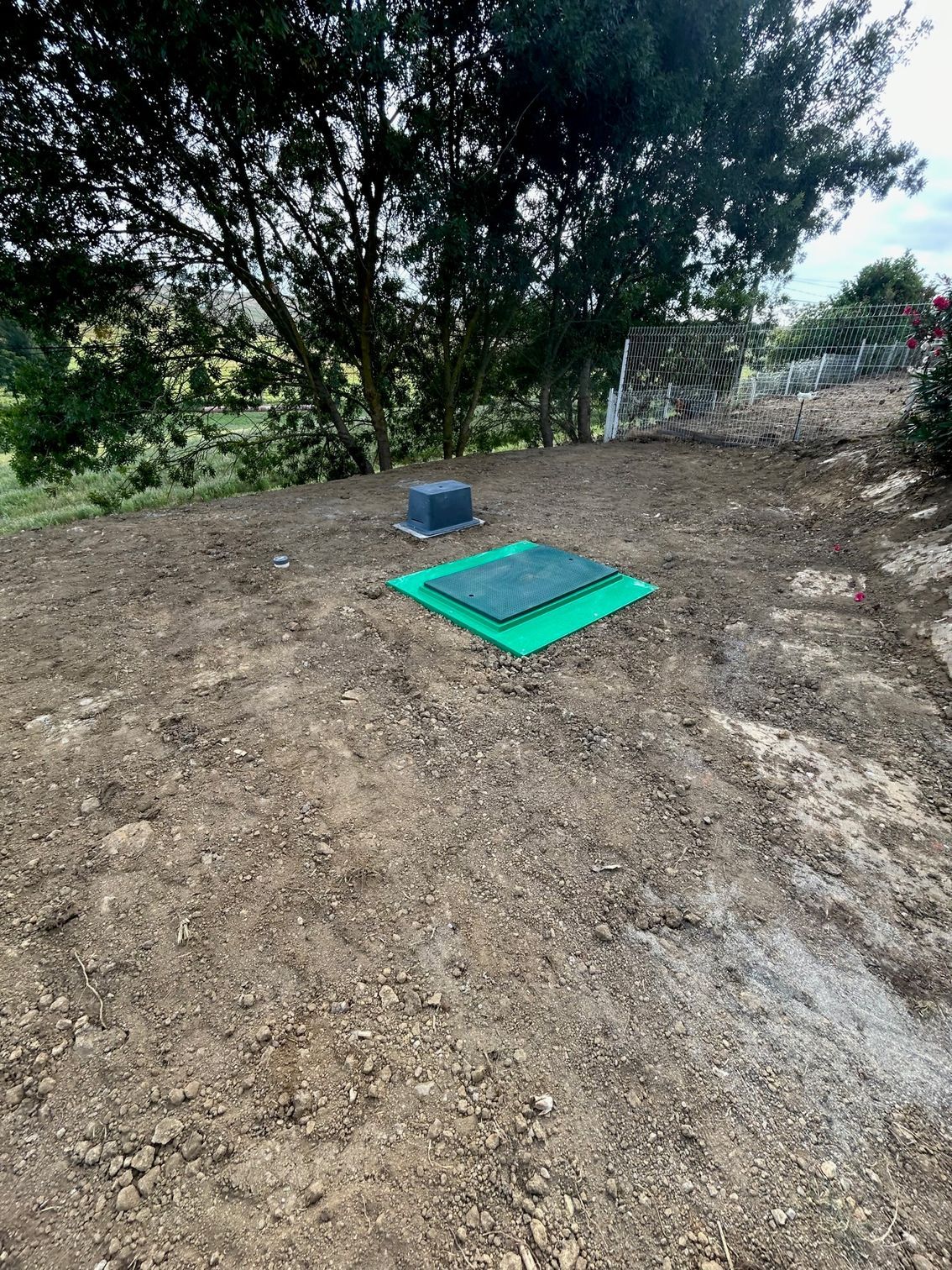 Fin de chantier, pose de micro-station