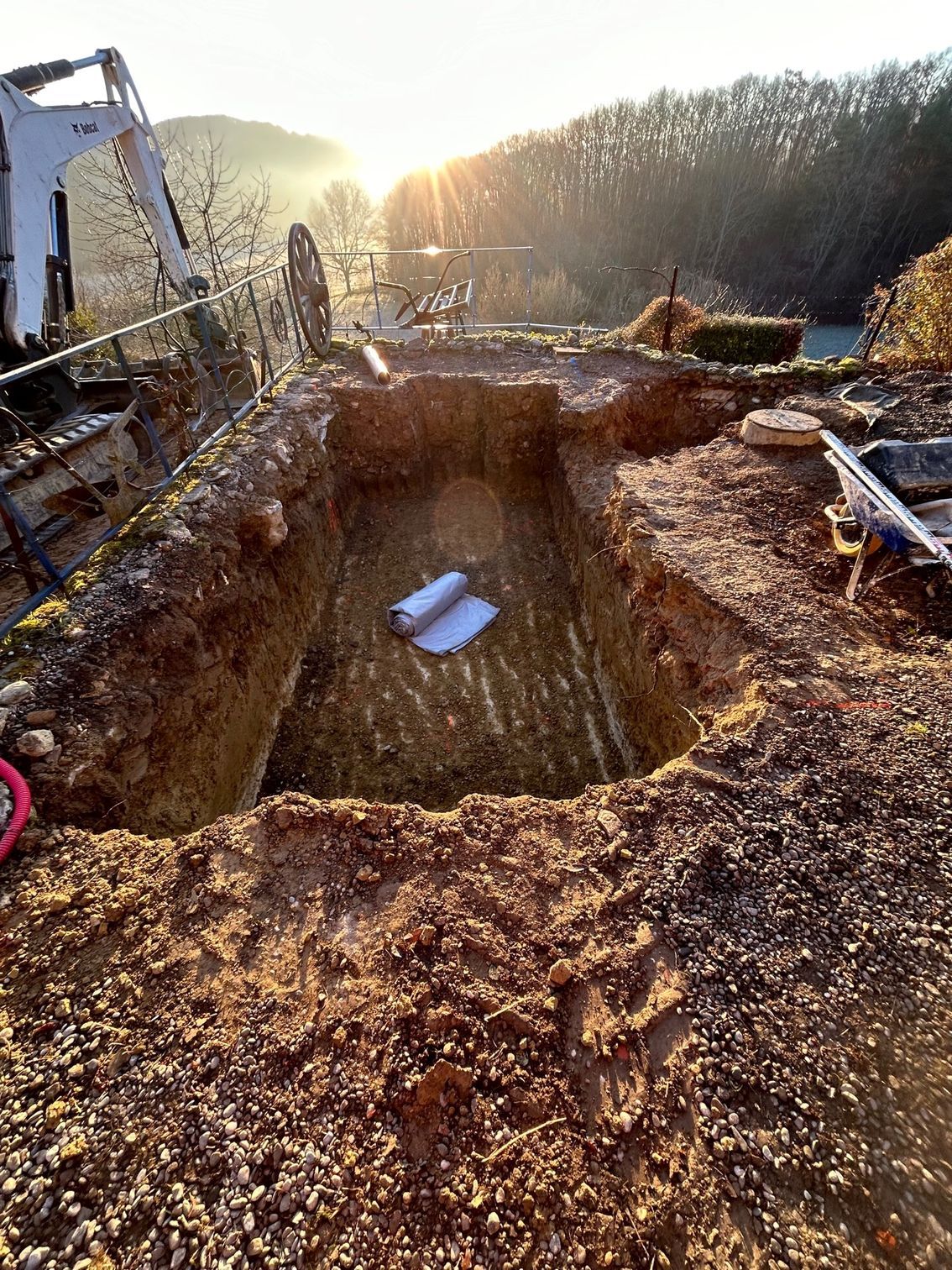 Terrassement de masse piscine