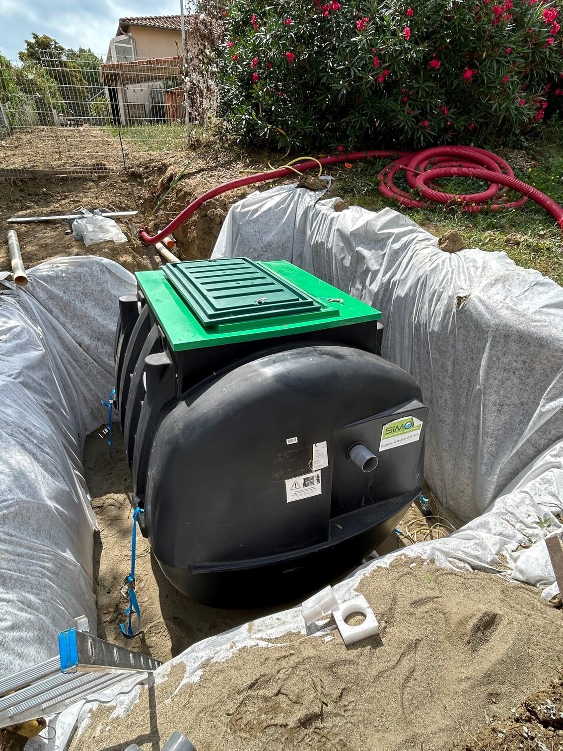 Pose de micro-station