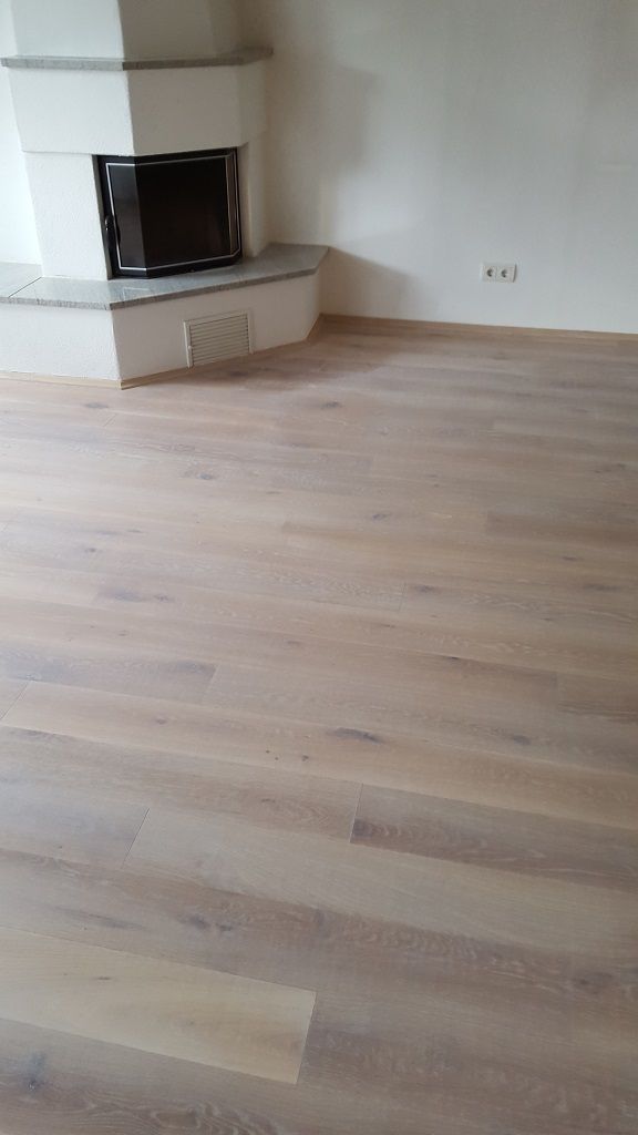 Bodenbelag Holz Dohle Wohnraum Kamin