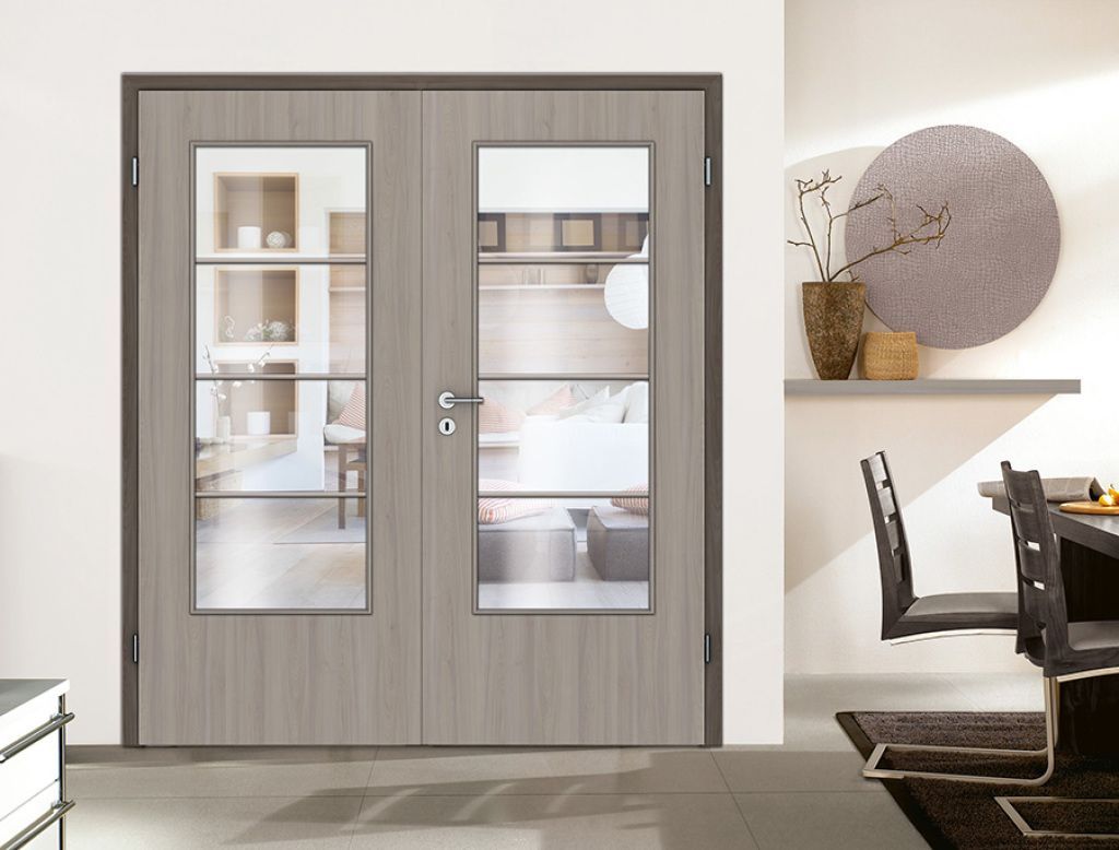 Standard TBLADA Drehtür 2 Flügel Sprossenrahmen SP3000