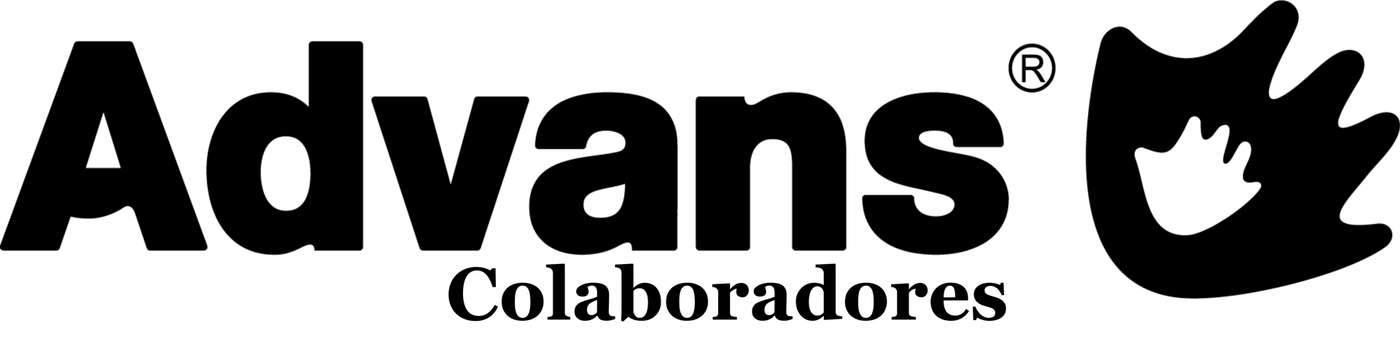 Logotipo de Advans con gráfico en forma de mano y texto “Colaboradores”.