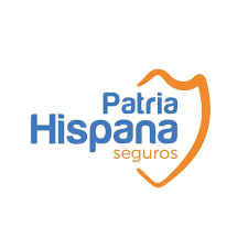 Logotipo de Patria Hispana Seguros: Texto azul 