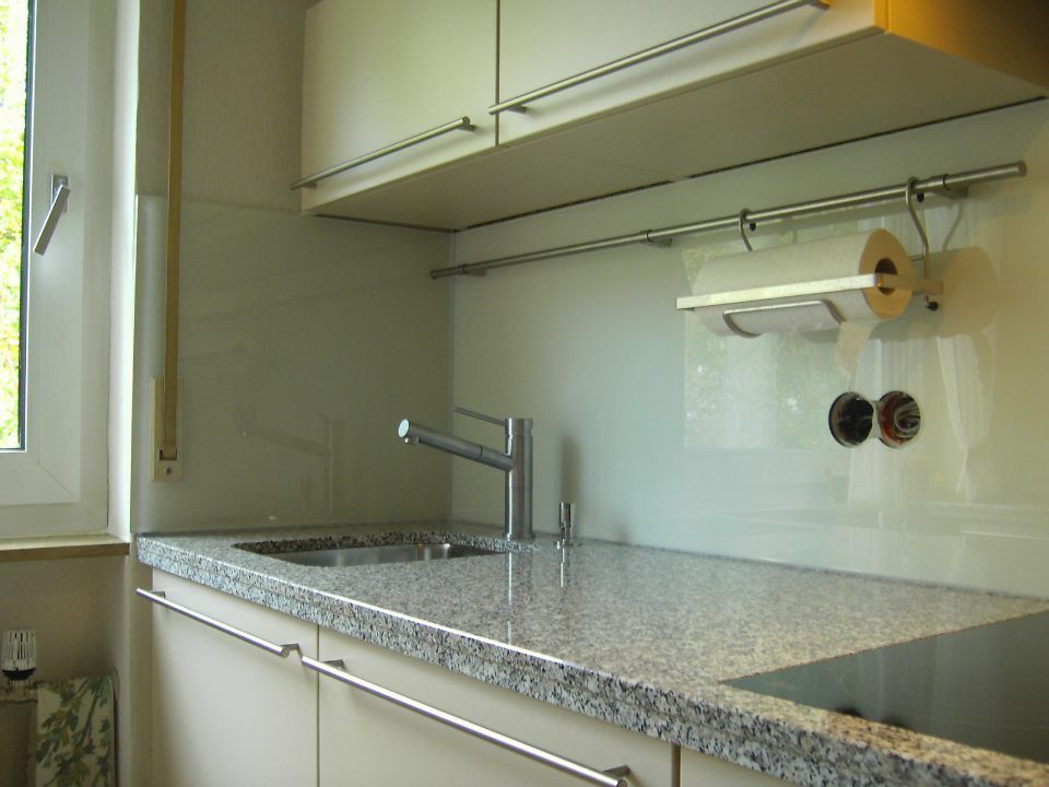 Küchenrückwand aus Glas