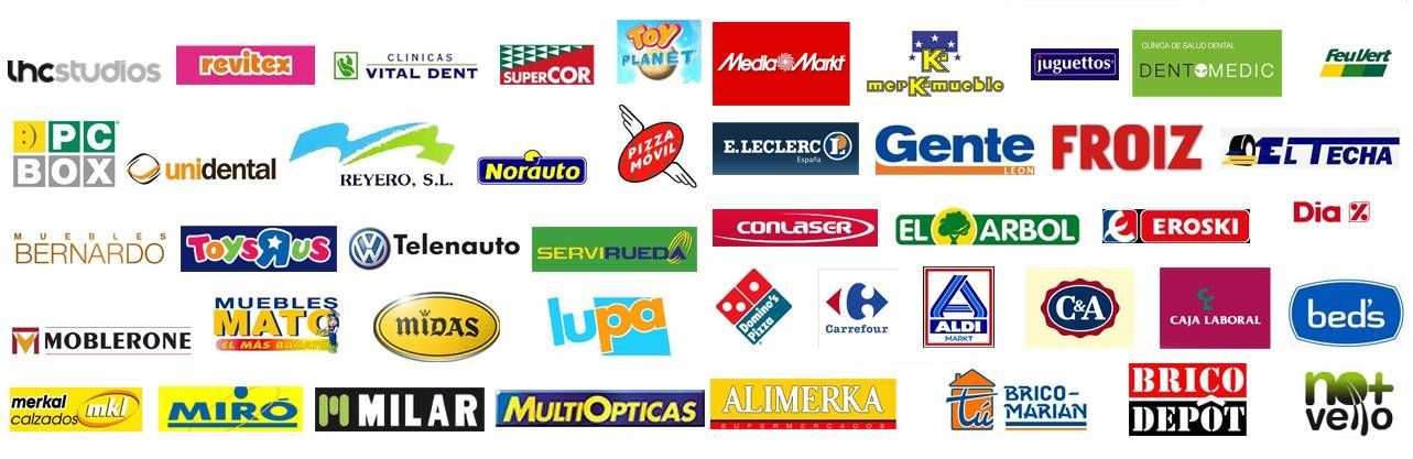 Un montón de logotipos sobre un fondo blanco, incluido Gente Froiz.