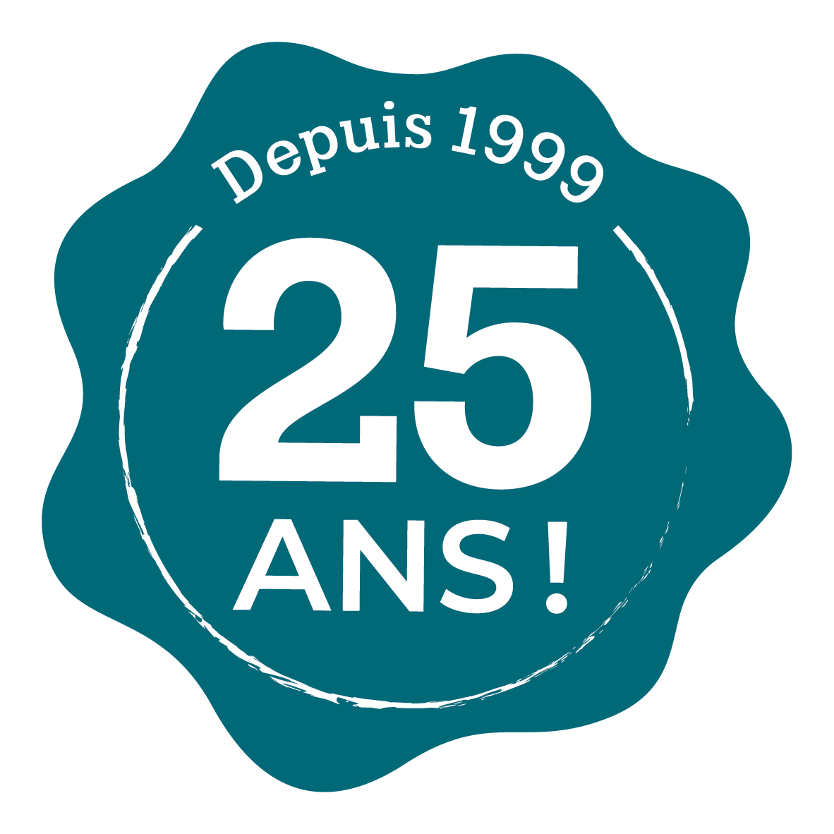 Logo des 25 ans de l'entreprise