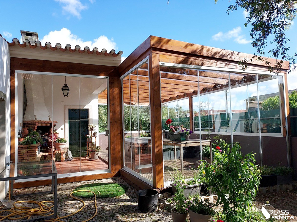 Rampe d'escalier en verre transparent