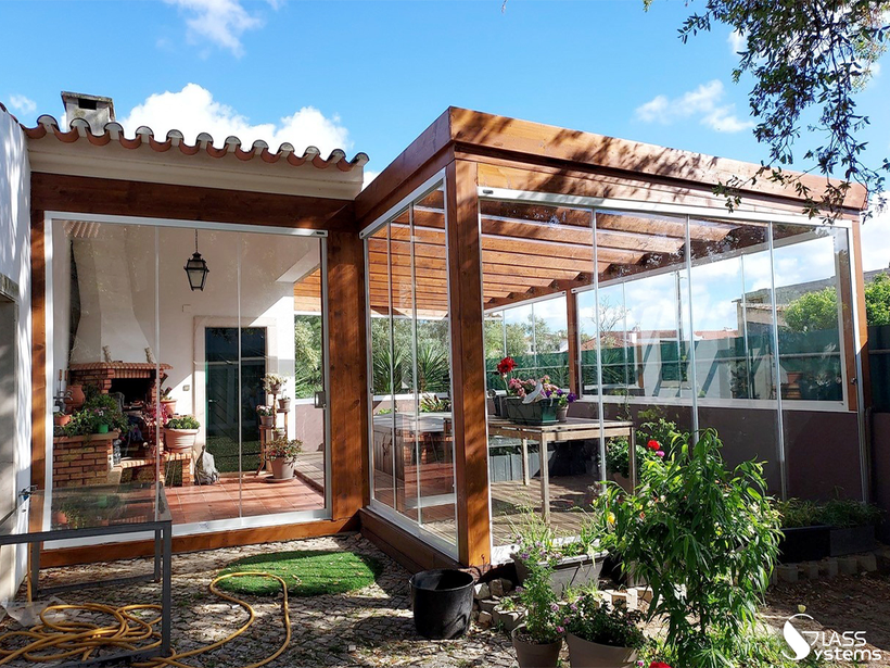 Rampe d'escalier en verre transparent