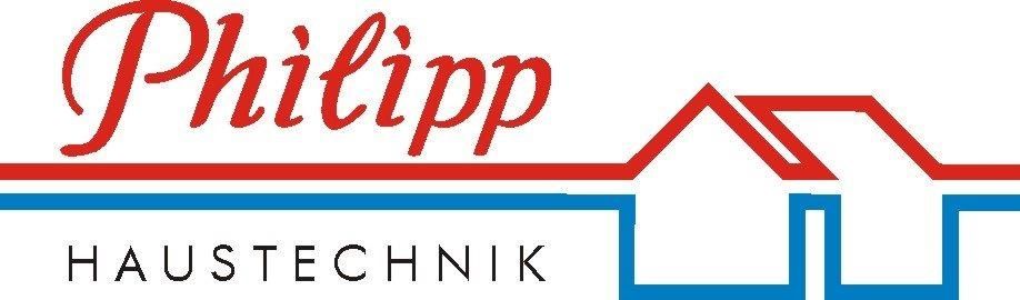 Ein rot-weiß-blaues Logo für Philipp Haustechnik
