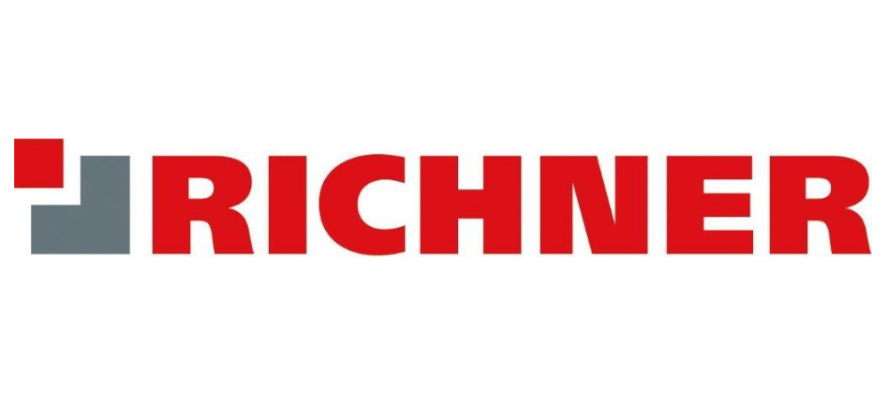 Das Logo von Richner ist rot und grau auf weißem Hintergrund.