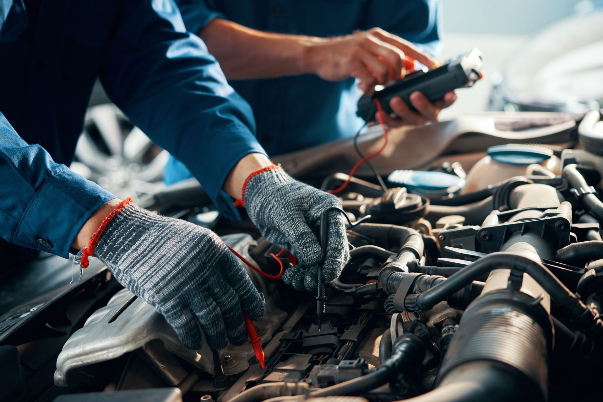 Vérification d'une batterie de voiture