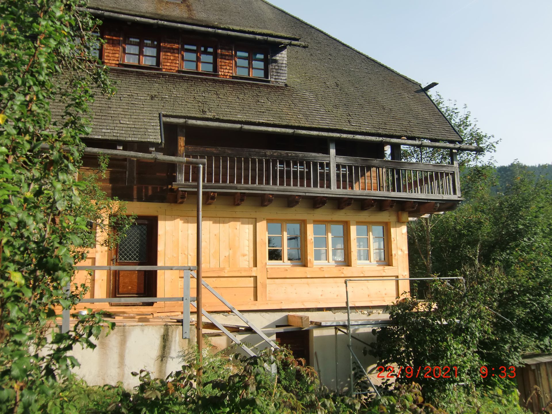 Holzhaus. Foto von der Schreinerei Thomas Sigwart