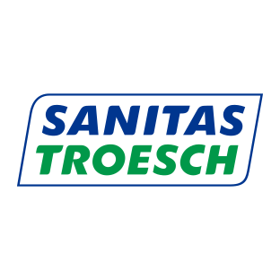 Un logo blu e verde per sanitas troesch