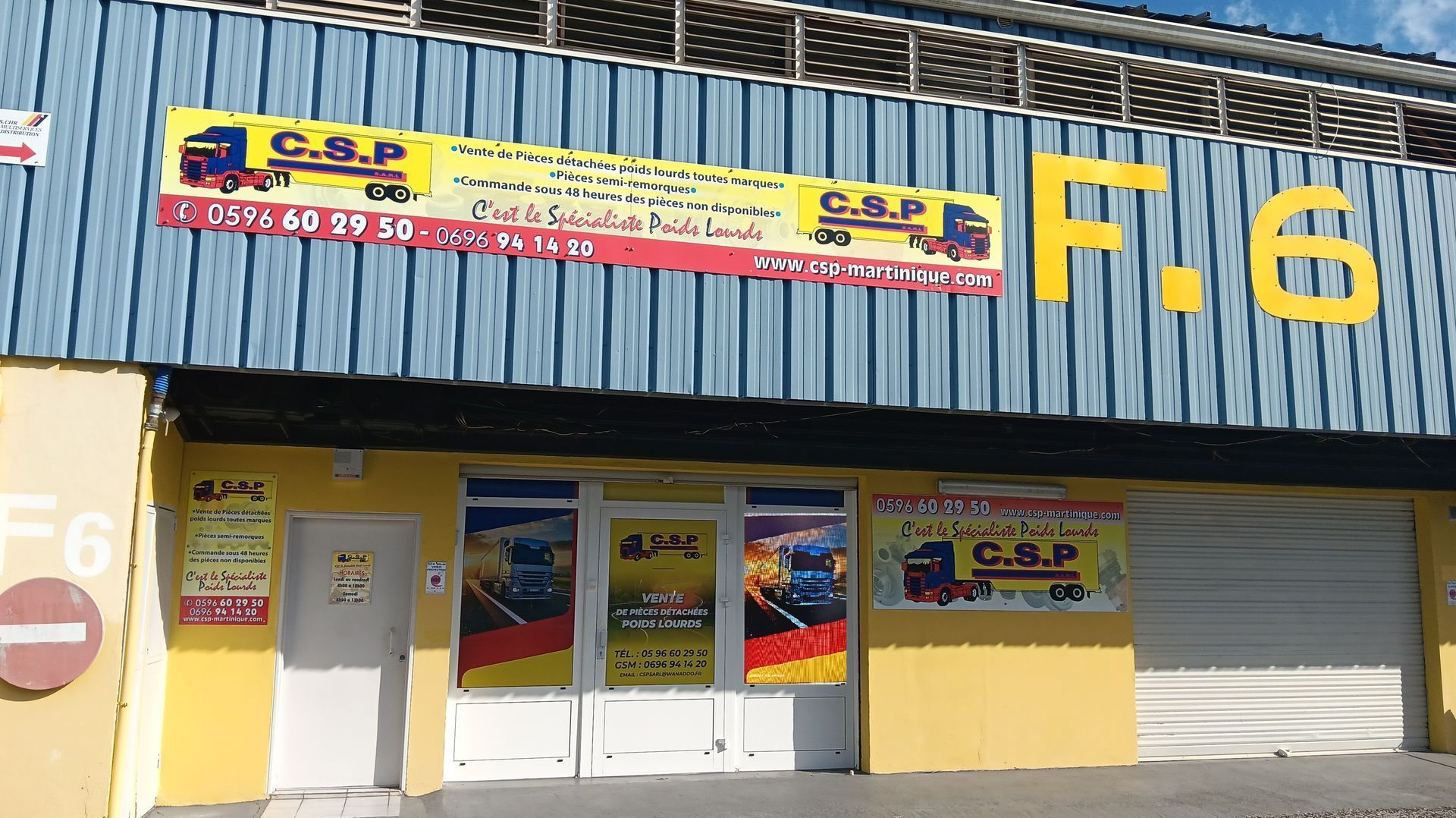 Façade de l'entreprise C.S.P