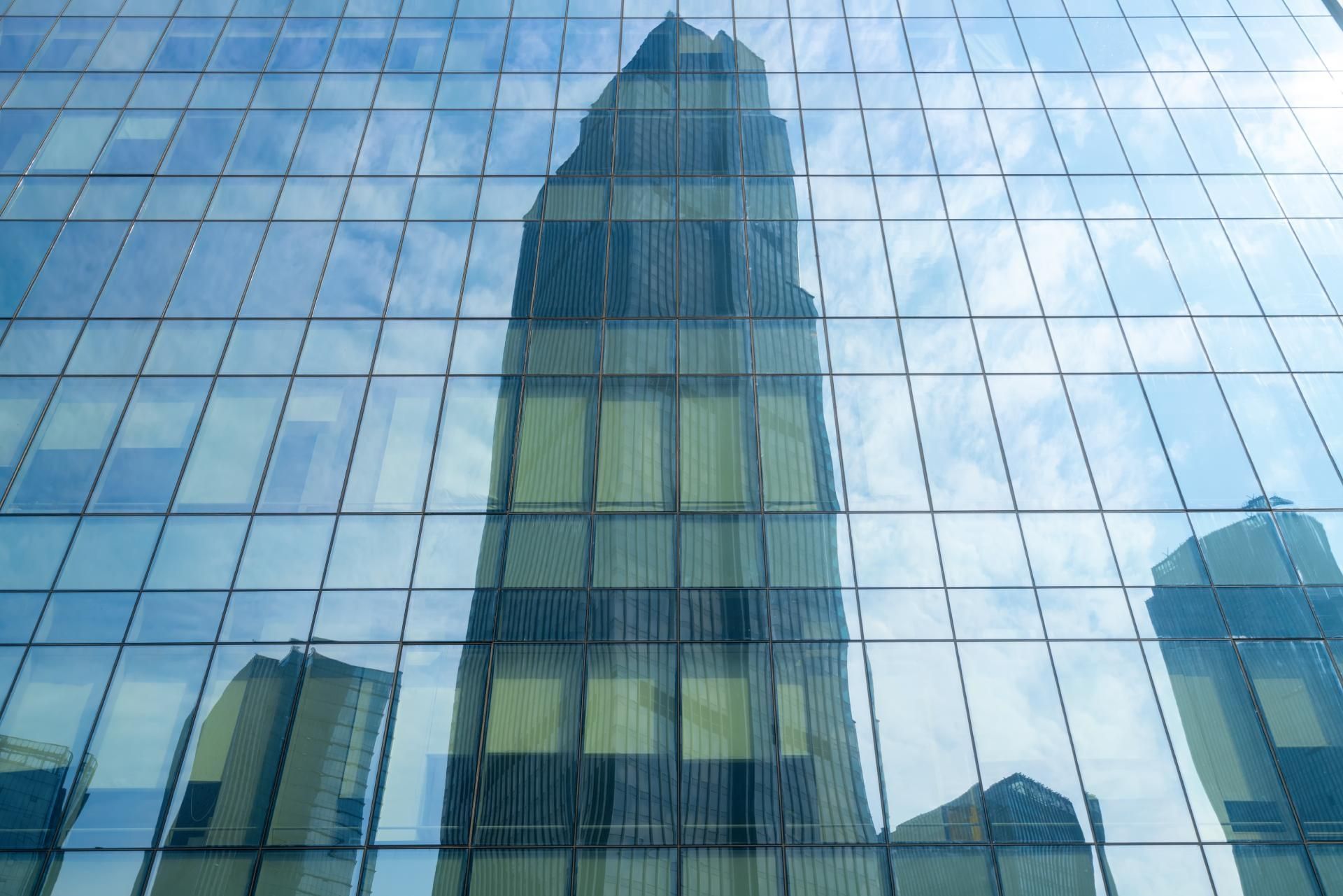 Gebäude Außenfassade Glas