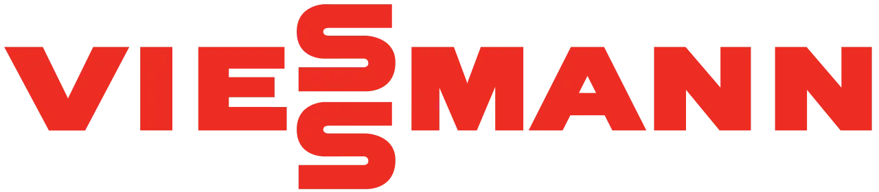 Viessmann-Logo in Rot auf weißem Hintergrund