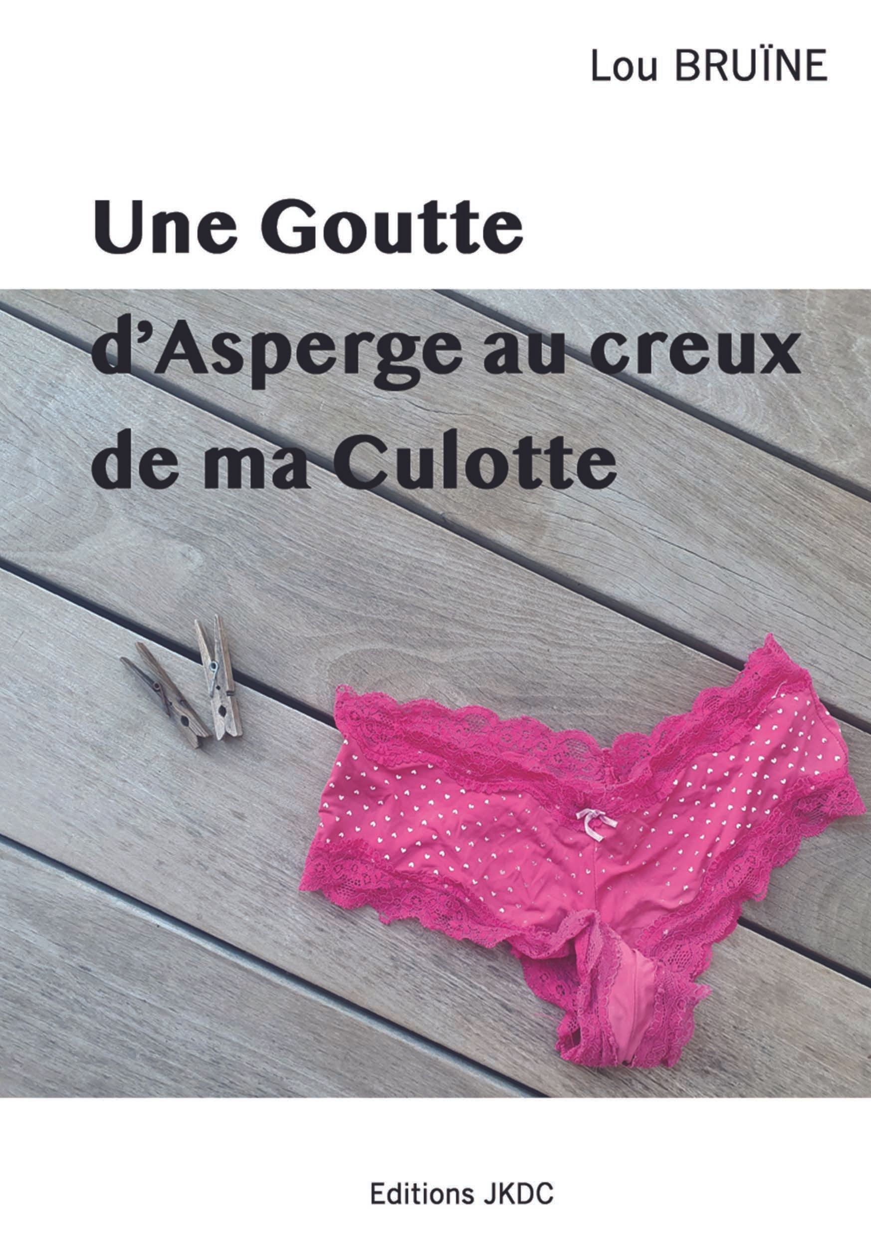 Couverture d'un livre avec un sous-vêtement rose et des épingles à linge