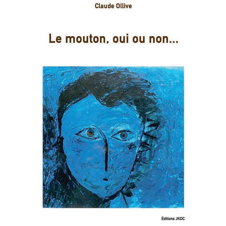 Couverture d'un livre avec un personnage peint en bleu