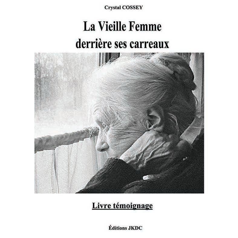 Couverture d'un livre avec un personnage féminin qui regarde derrière une fenêtre