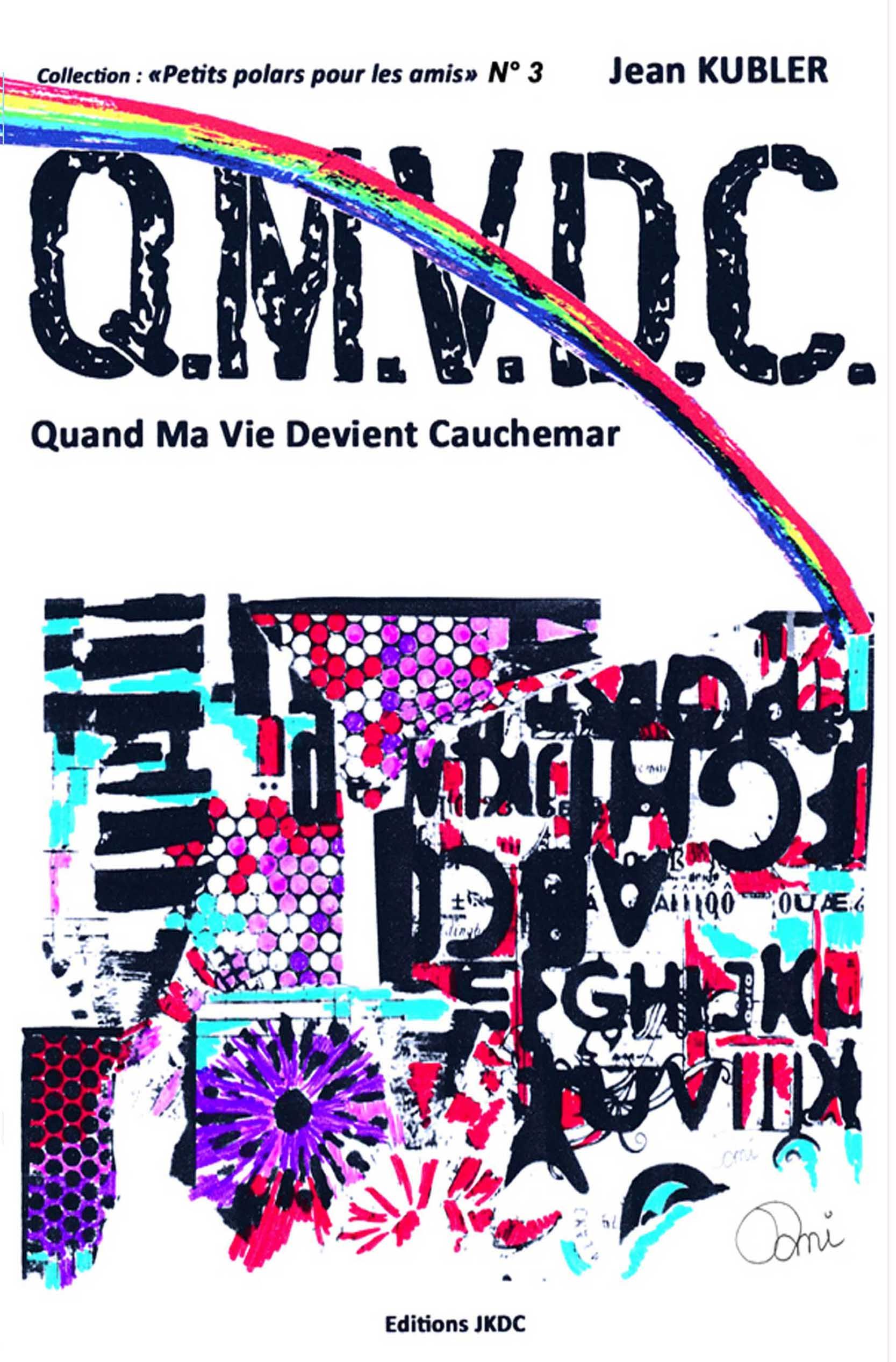 Couverture d'un livre avec un arc-en-ciel