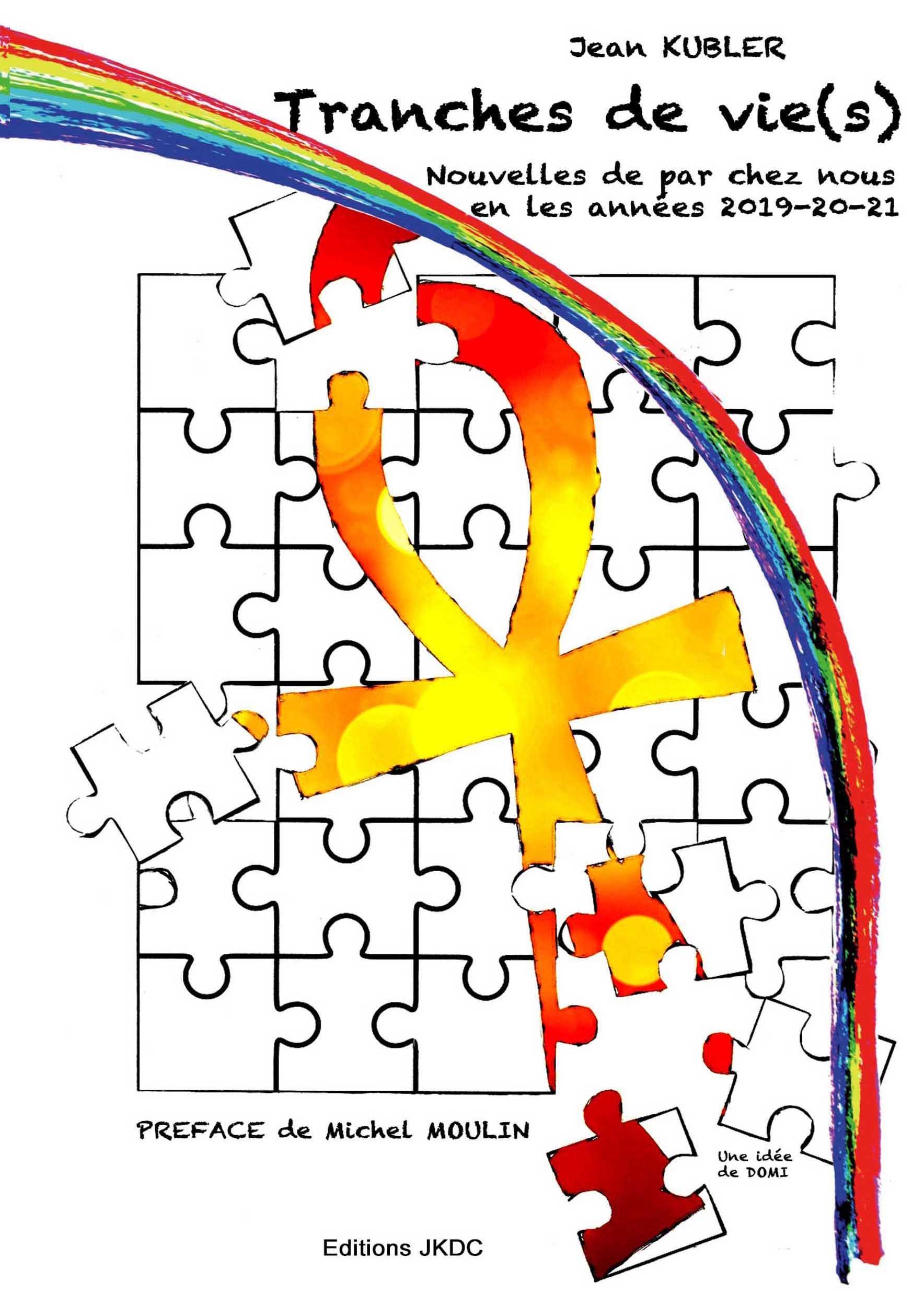 Couverture d'un livre avec des pieces de puzzle