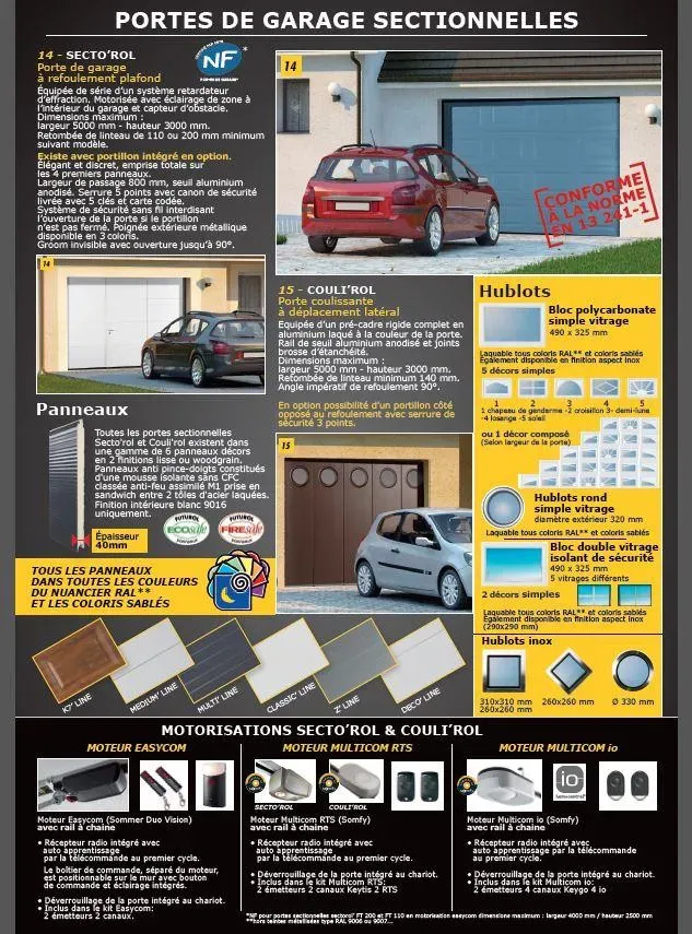 Porte de garage sectionnelle 1
