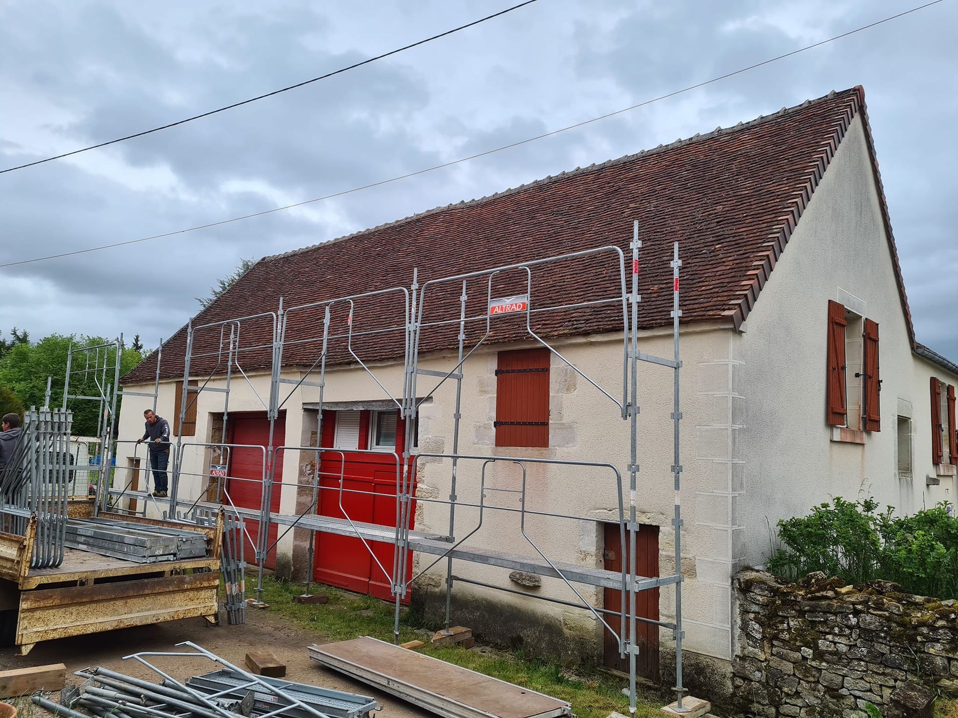 Toiture avant nettoyage