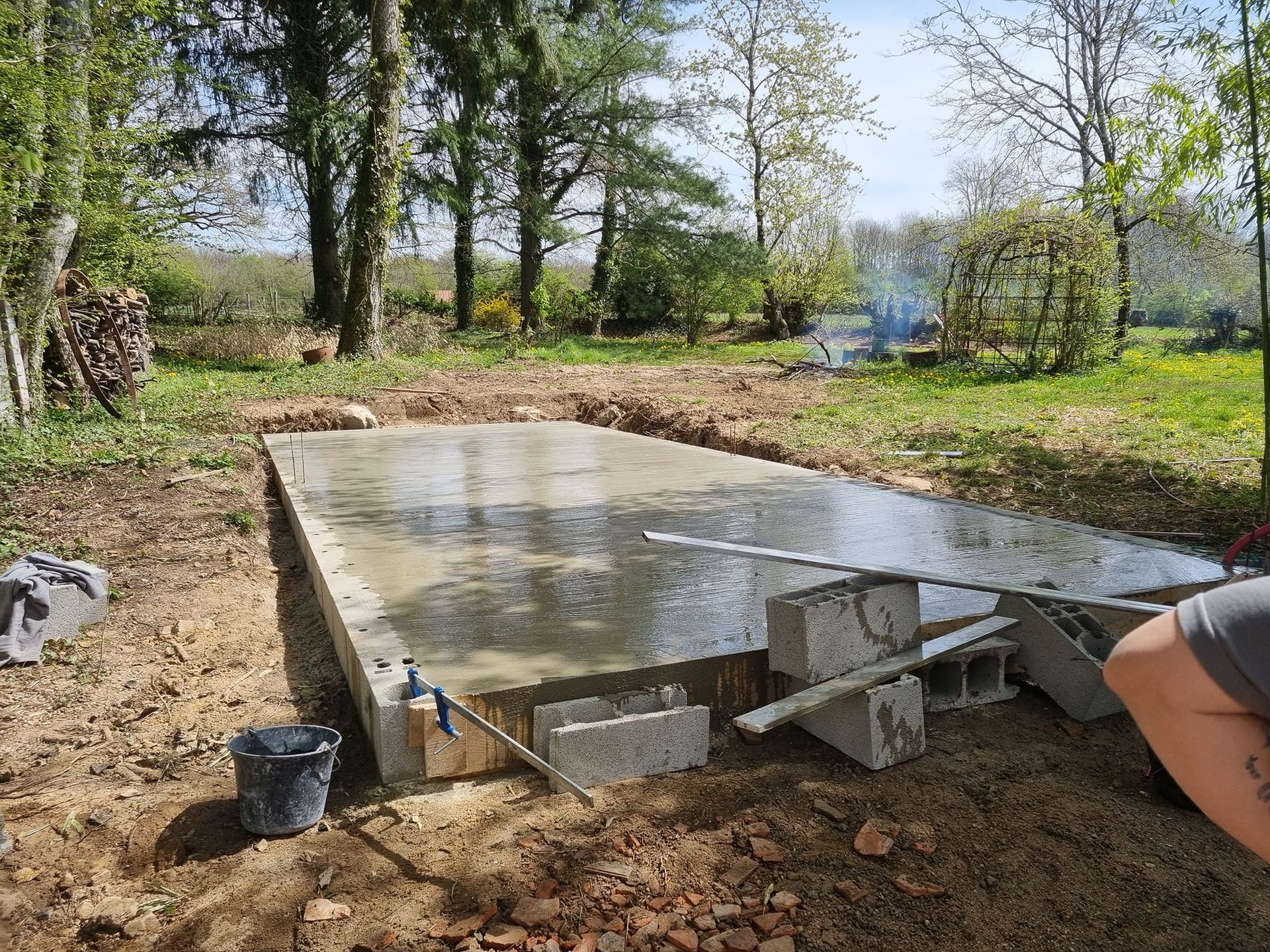 Création d'une chape