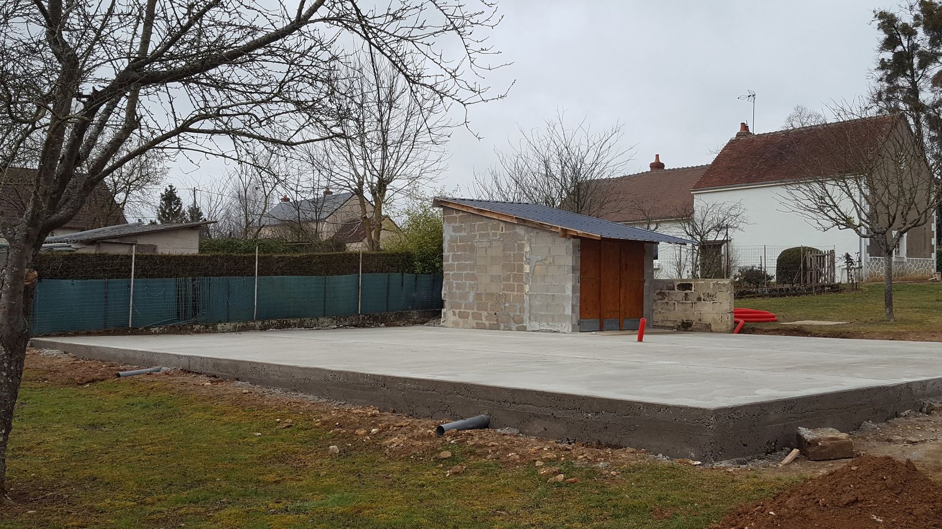 Projet création d'un préau