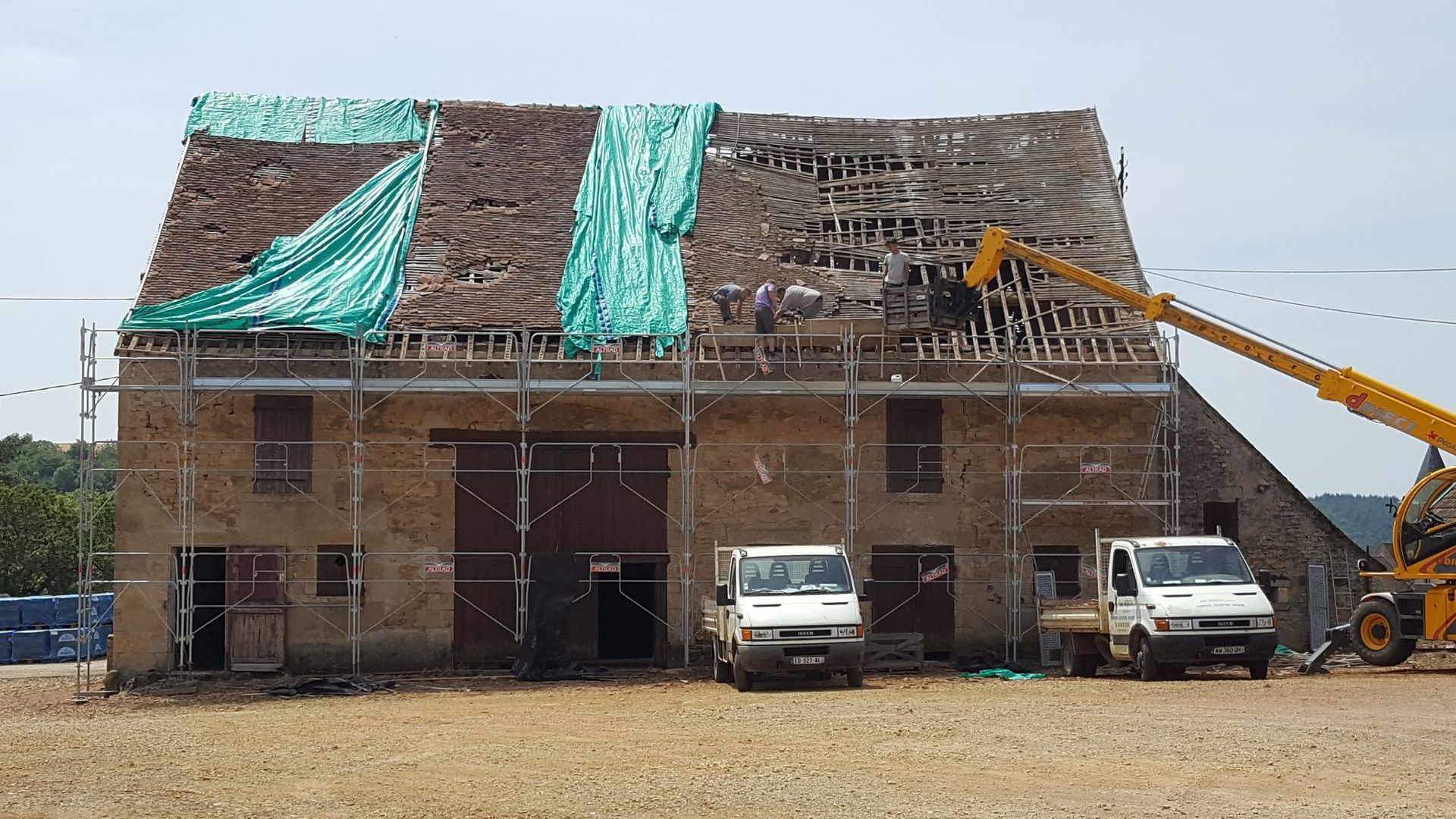 Toiture avant réfection