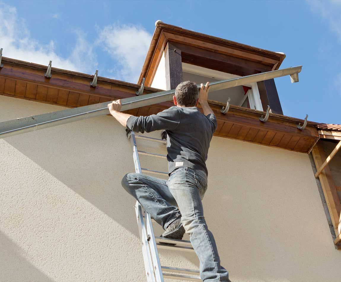 Réalisation de travaux de zinguerie