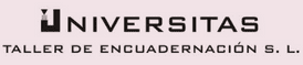 Un logotipo para el taller de encuadernación de universidades SL
