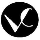 Logotipo circular negro con una marca de verificaci&oacute;n estilizada blanca y una l&iacute;nea curva en el interior.