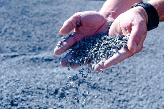 Maschine auf einer Abrissbaustelle