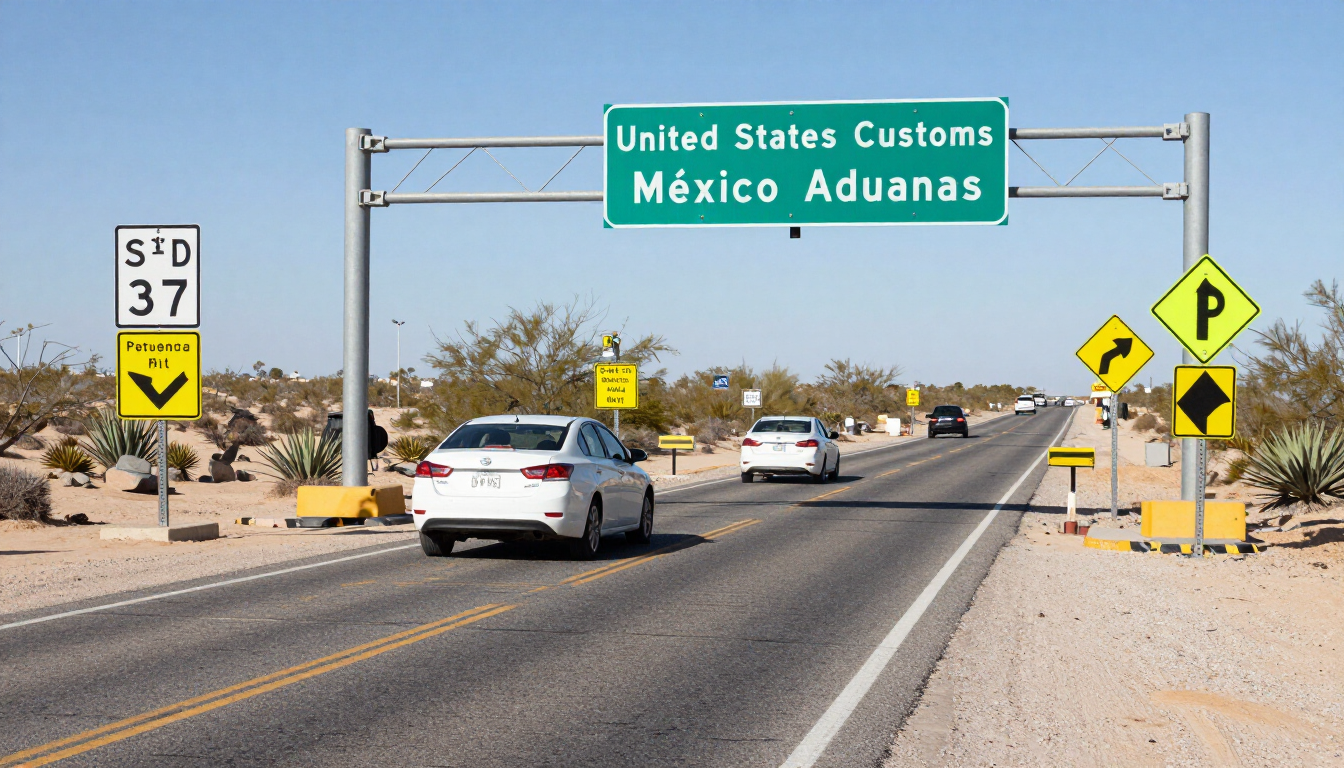 Mexico auto insurance documents for a border-crossing road trip