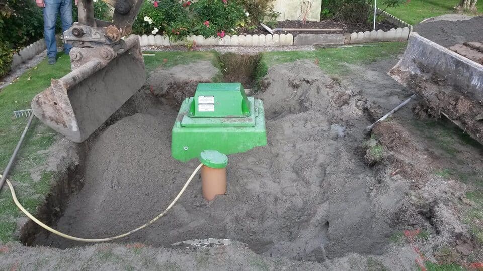 Mise en place et pose d'une microstation Tricel