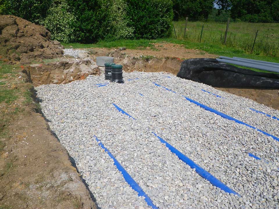 Recouvrement de graviers