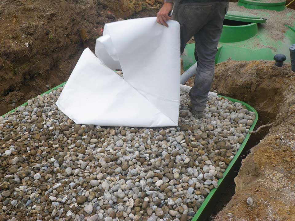 Bâche pour un assainissement EPARCO